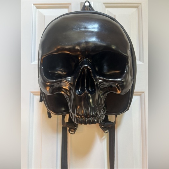 Spencer’s Black Skull backpack OS